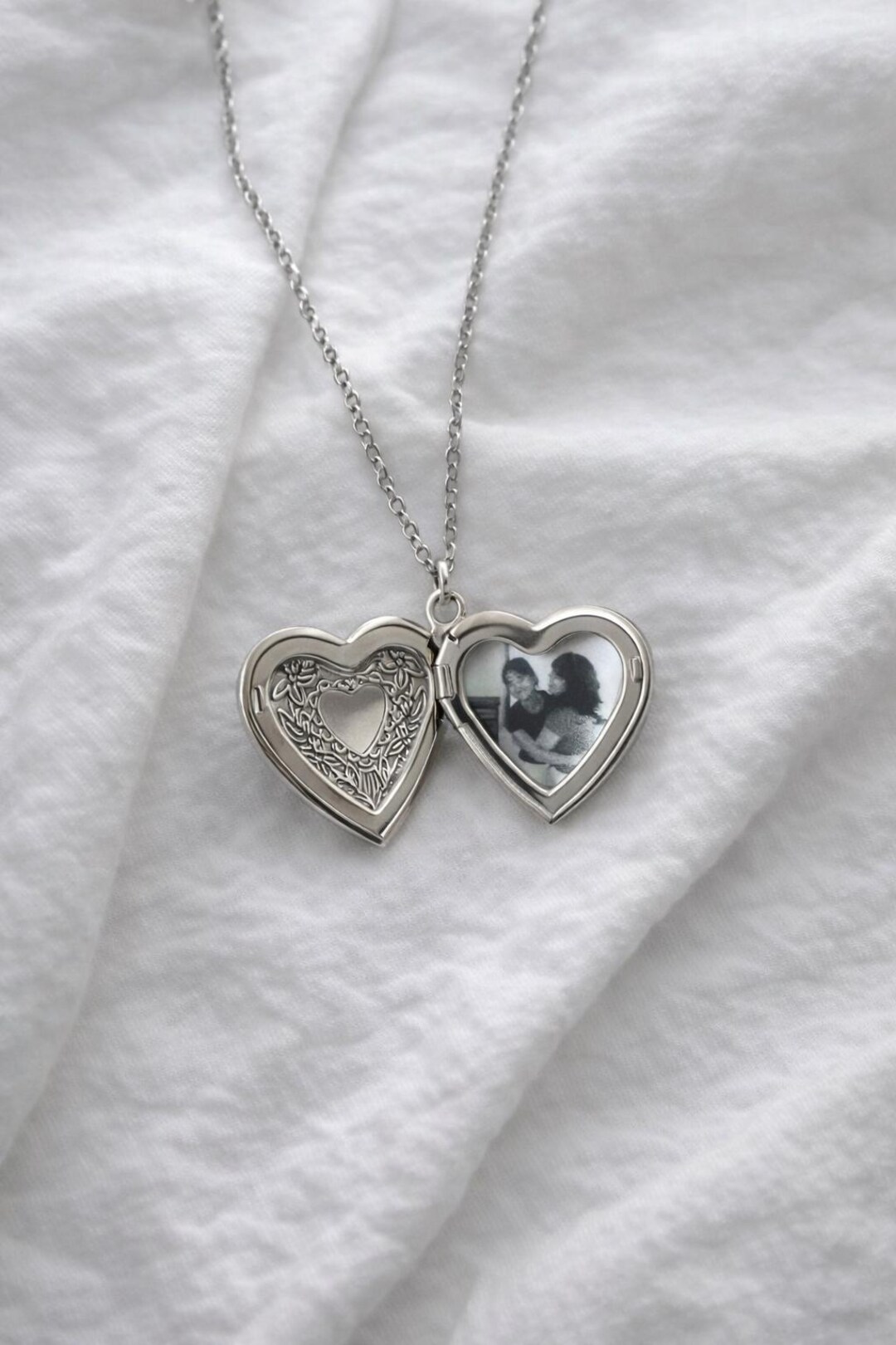 Personalized Heart Photo Locket - Etsy