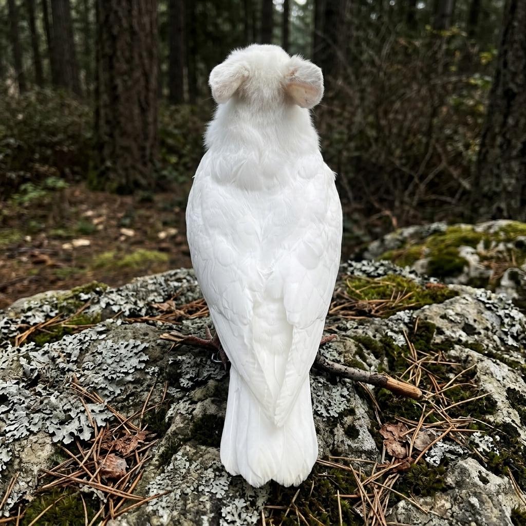 Real Rabbit Headed Dove Body Taxidermy | Freestanding Cryptid ...