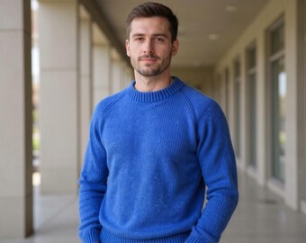 Herren Raglanmuster, klassischer Pullover (PDF-Muster)