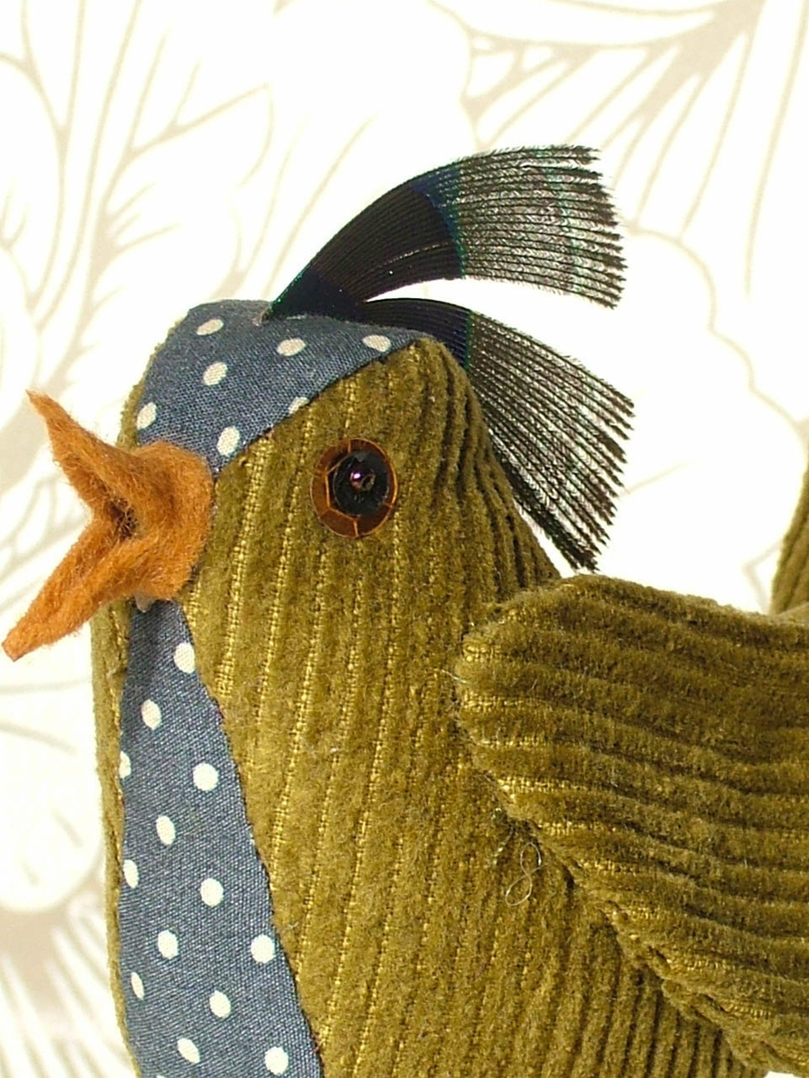 Make a Fabric Bird Tutorial/ Pattern Pdf Epattern Etsy