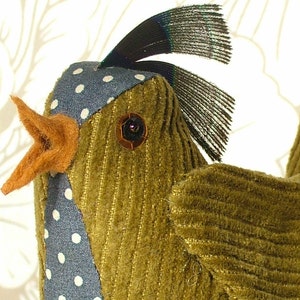 Make a fabric bird tutorial/ pattern pdf epattern image 5