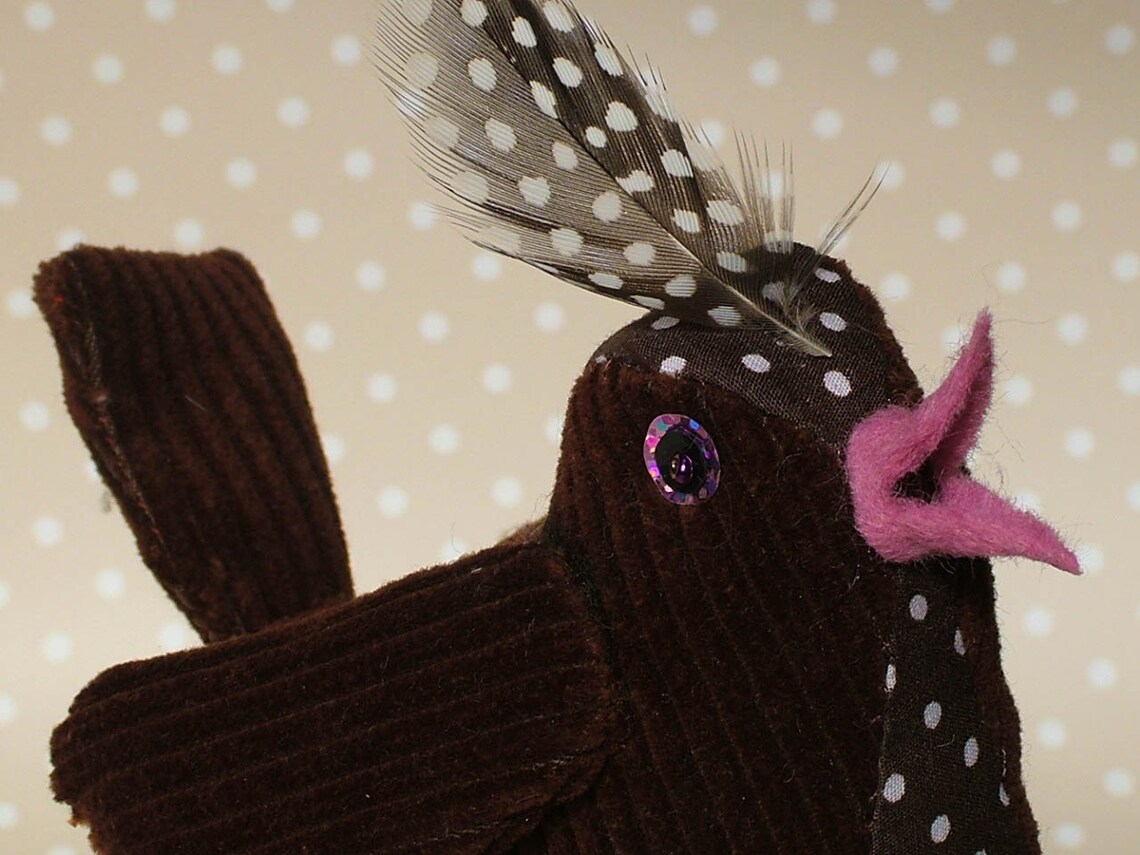 Bird Sewing Pattern, Tutorial (PDF) How to Make a Bird (fabric ...