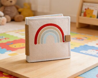 Personalized Activity Book for Kids, Quiet Book 1 Year Old, Montessori Sensory Toy, Baby Gift, Busy Book, Quiet Book