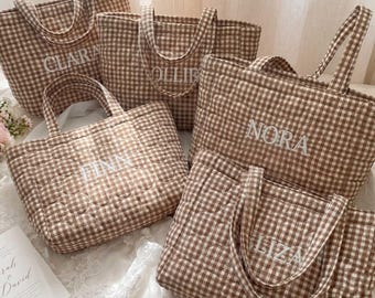 Bolso de mano bordado personalizado, bolso de mano para damas de honor, bolso de viaje con monograma, regalos para despedidas de soltera, regalo para damas de honor.