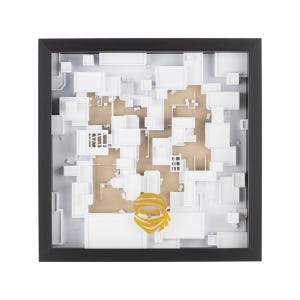 Dust II Rilievo 3D / Mappa di gioco da parete / Decorazione topografica ispirata agli sparatutto in prima persona / Decorazione per la casa / Regalo per i giocatori