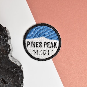 Pikes Peak Mountain Colorado 14er Mountain Patch Summit Badge
