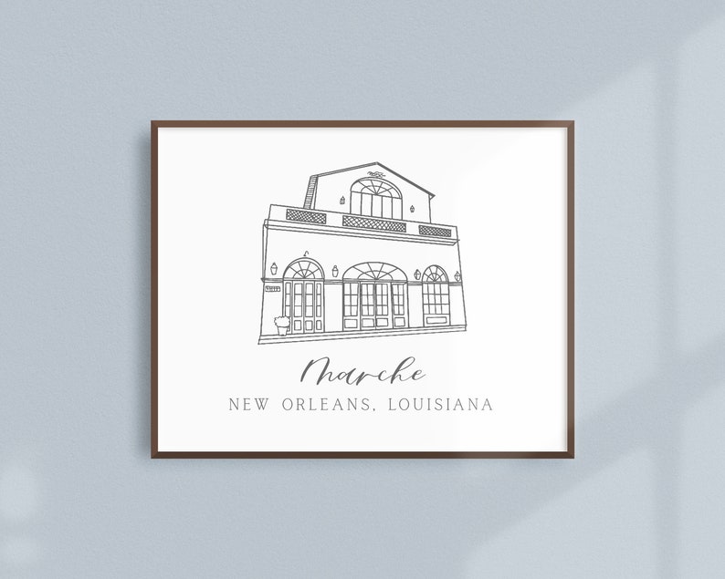 New Orleans Louisiana Marche 8x10 Printed