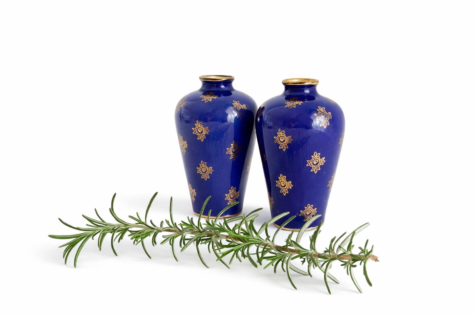 Small vase limoge blue - Etsy 日本