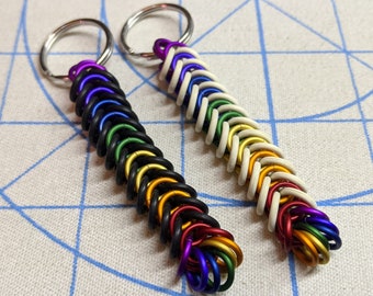 Box weave keychain