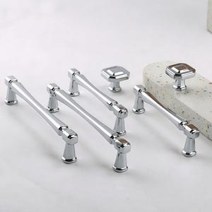 Badkamergreep messing gepolijst chroom, Amerikaans modern kasthandvat