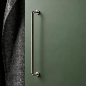 チタンシルバーのワードローブ用取っ手、フレンチスタイルの引き出しハンドル、キャビネット用ミニマリスト金具