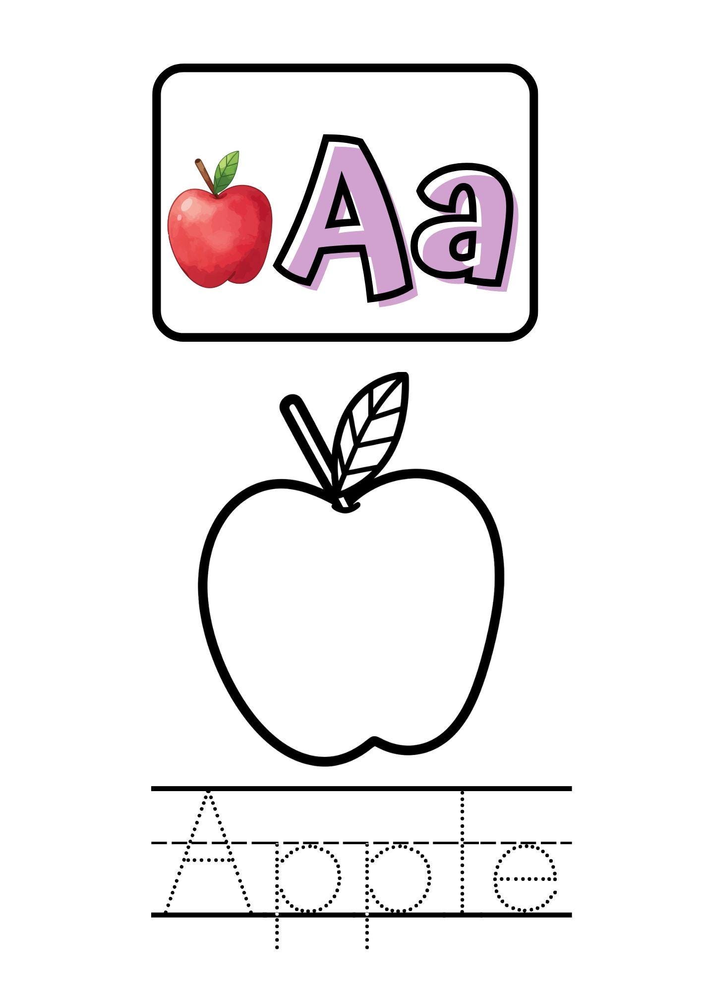 Alphabet Tracing Coloring Book | Preschool ABC Writing Practice (PDF ...