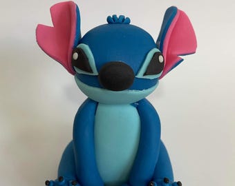 Edible Stitch, Lilo Stitch & Angel cake topper decoration, 3D figure, vegan