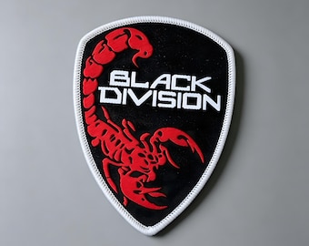 Tarkov Black Division Velcro Morale Patch