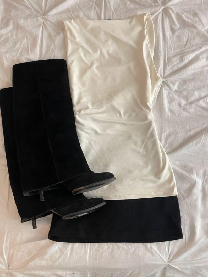 Outfitbundel oud geld | Rustige luxe vintage kleding | Samengestelde zuinige stijl afbeelding 3