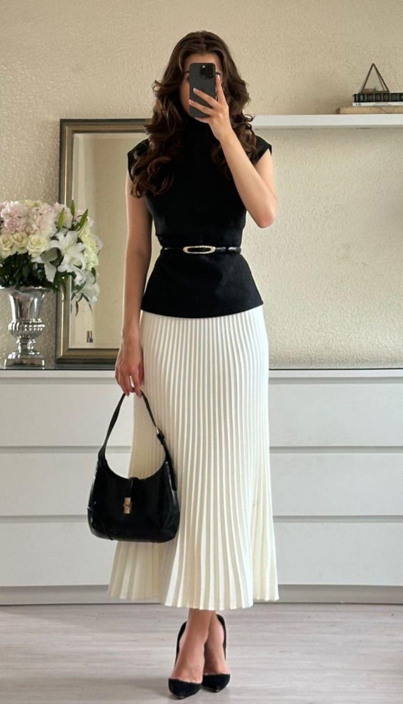 Outfitbundel oud geld | Rustige luxe vintage kleding | Samengestelde zuinige stijl afbeelding 2