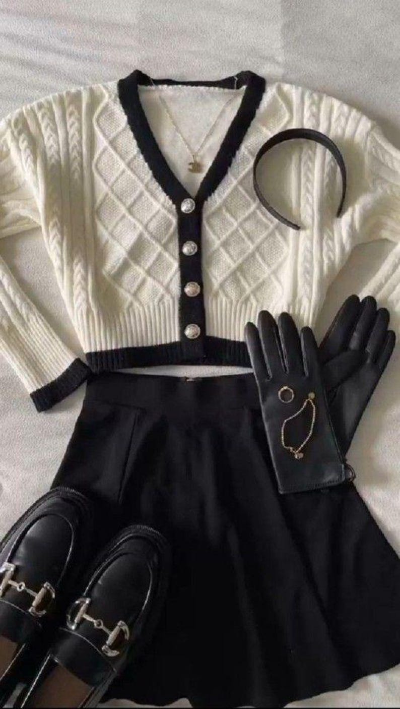 Outfitbundel oud geld | Rustige luxe vintage kleding | Samengestelde zuinige stijl afbeelding 6