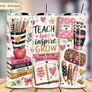 Math Teacher Tumbler Wrap PNG Sublimation Design 20oz Skinny Tumbler Geometry Algebra Graphic Bundle Teacher Gift Download PNG
