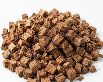 Virutas de cáscara de coco orgánicas: sustrato natural para orquídeas, rosas, anturios, etc.