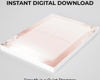 Minimalist Digital Notepad | Daily Reflection Page (Digital Download)