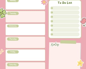 2026 Weekly Monthly Planner | Minimalist Digital Calendar (PDF)
