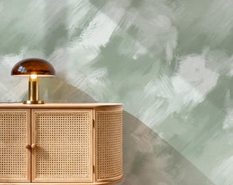 Papel pintado con textura abstracta de pinceladas, diseño moderno pintado, revestimiento de pared suave y neutro, autoadhesivo.