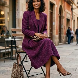 dress and jacket set for older ladies Mrat House Dresses for Older Women Women's Business Skirt Suit Set 2 Piece Office Outfits Lapel Blazer and Pencil Skirt Work Office Suits Plus Size