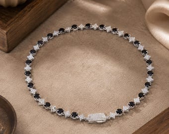 6mm Star Zircon Tennis Chain Necklace: Iced Out Cuban Hip Hop Bling Choker