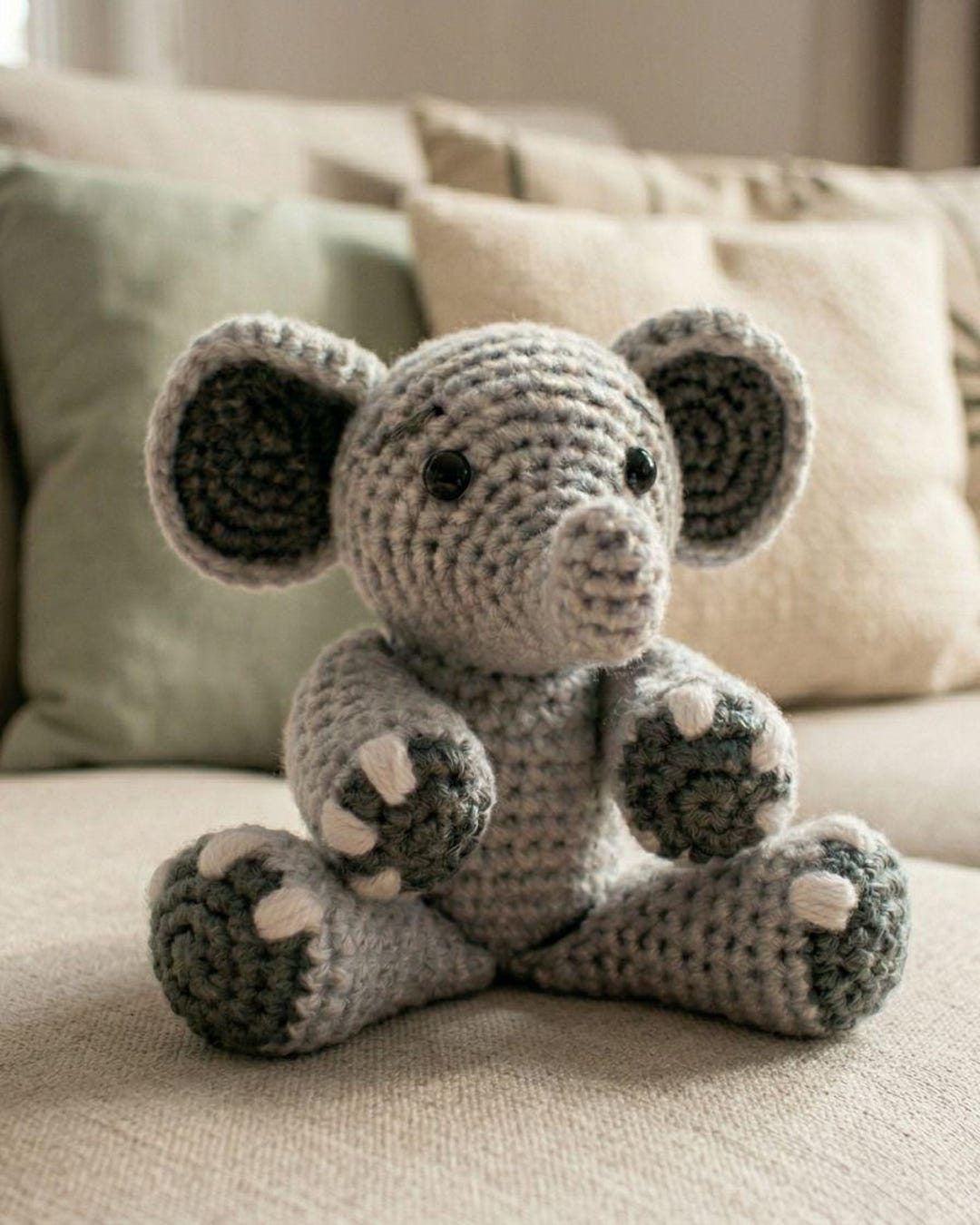 Cute Elephant Crochet Pattern – Amigurumi Plush PDF, Easy Download - Etsy