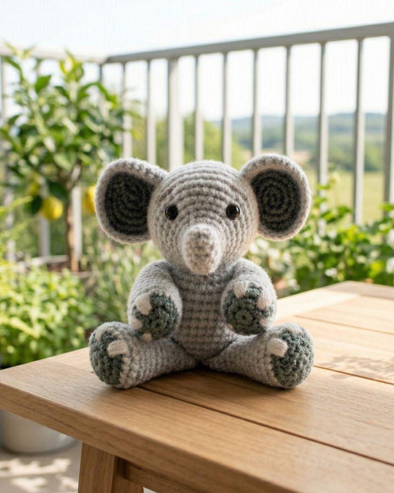 Cute Elephant Crochet Pattern – Amigurumi Plush PDF, Easy Download - Etsy