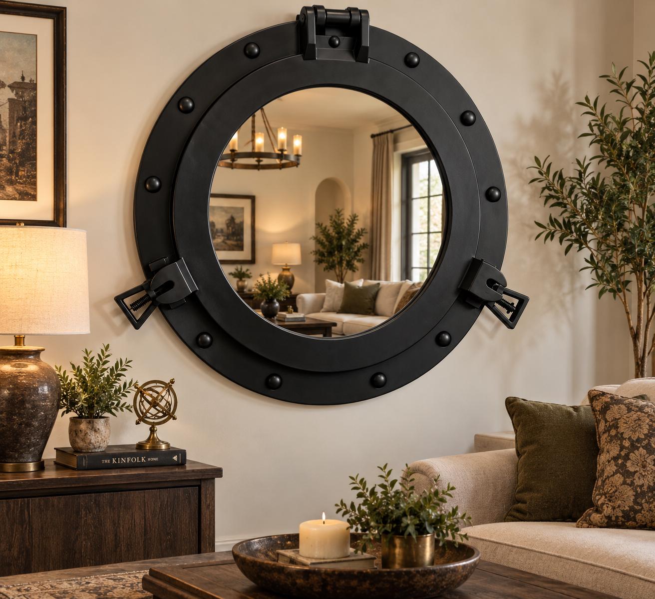 36 Inch Round Wall Mirror - Etsy