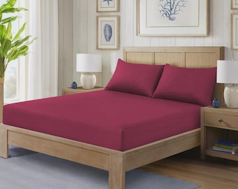 Extra diep hoeslaken 40 cm, zacht laken, diepe zak