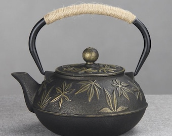 Japanese teapot | Cast iron kettle | Handmade cast iron kettle | Outdoor kettle | Kung Fu teapot | Tea set for tea parties|Afternoon tea set