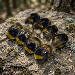 Real Bumblebee Queen Specimens Set | Open Wing or Closed Wing | 1 / 5 / 10 Pieces | Large Natural Bee for Study, Art, Resin & Display