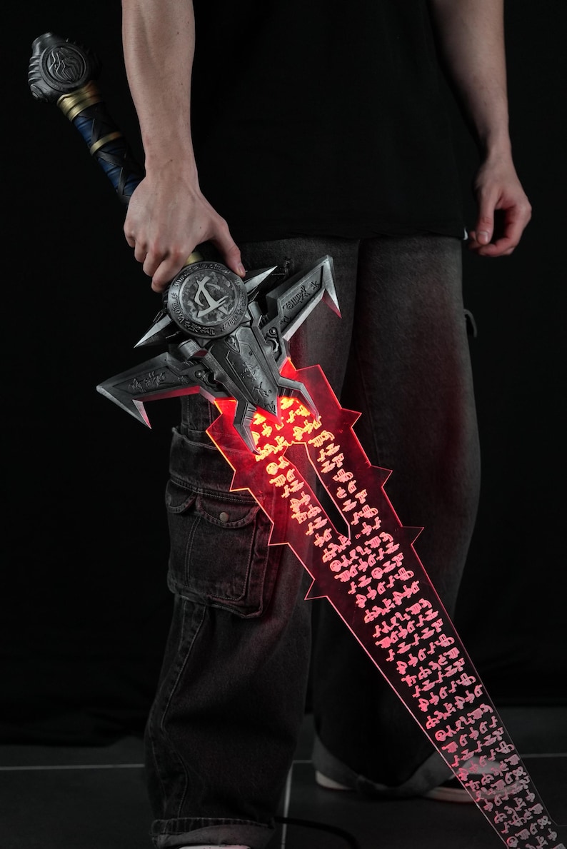DOOM Slayer Sword Replica - LED Light up Gaming Cosplay Weapon - Etsy