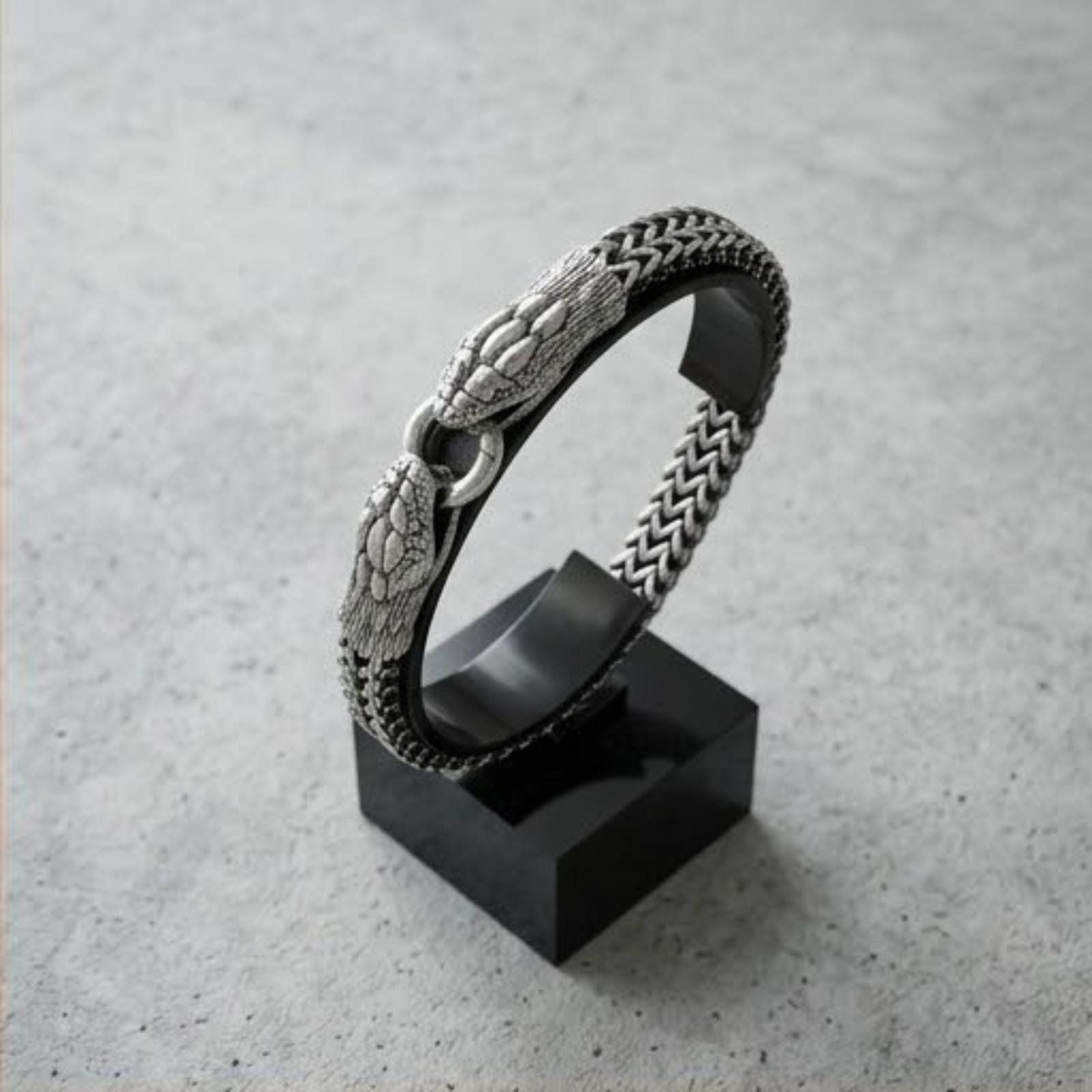 蛇のバングル ブラック - Etsy 日本