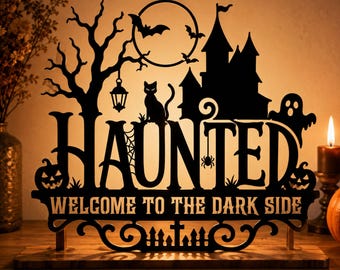 Spookachtige kaarsenhouder SVG | Halloween lantaarn lasersnijbestand | Enge kaarsenhouder | Halloween decoratie | Lasersnijbestand SVG | DXF eps