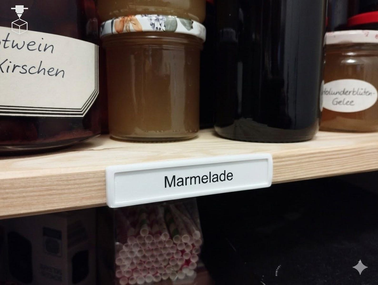 Flexible 3d-printed Shelf Label Holder (adhesive) – Interchangeable ...