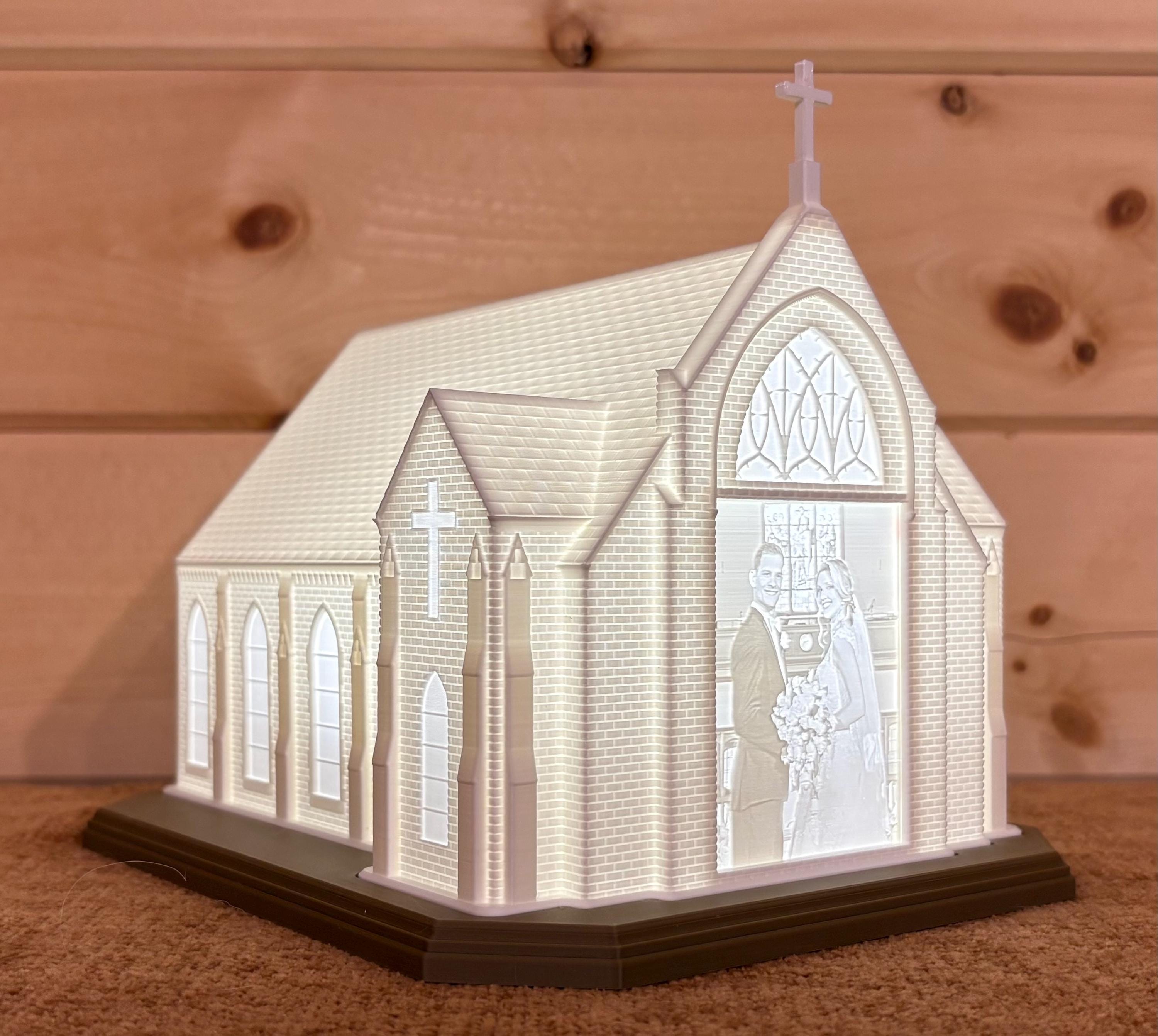 Plastic Light up Church - Etsy