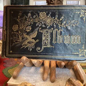 Autograph Album 1890’s Antique, 40 pages with handwritten notes.  Antique empherma