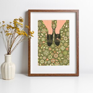 Floral Shoes Art Print A3, Inspired by Lithuania Series image 1