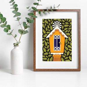 Tree house Art Print A3, Inspired by Lithuania series image 1
