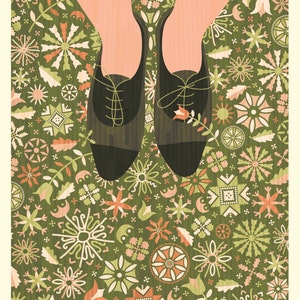 Floral Shoes Art Print A3, Inspired by Lithuania Series image 2