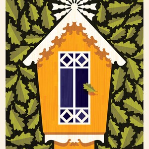 Tree house Art Print A3, Inspired by Lithuania series image 2