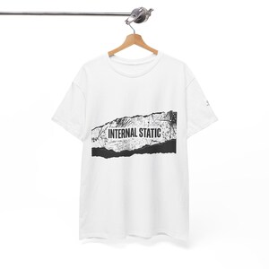 ユニセックス 内部静電気認識Tシャツ、感覚過負荷シャツ、精神的明晰さTシャツ、静かな心グラフィックTシャツ、脳の霧認識シャツ、 画像 8