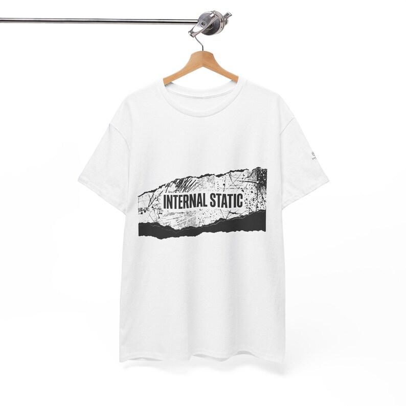 ユニセックス 内部静電気認識Tシャツ、感覚過負荷シャツ、精神的明晰さTシャツ、静かな心グラフィックTシャツ、脳の霧認識シャツ、 画像 8