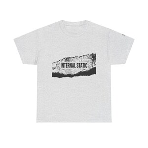 ユニセックス 内部静電気認識Tシャツ、感覚過負荷シャツ、精神的明晰さTシャツ、静かな心グラフィックTシャツ、脳の霧認識シャツ、 画像 5