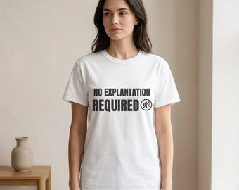 No Explanation Required Shirt, Boundary Setting Tee, Personal Space Shirt, Introvert Tee, Minimalist Statement Shirt