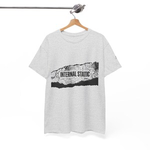 ユニセックス 内部静電気認識Tシャツ、感覚過負荷シャツ、精神的明晰さTシャツ、静かな心グラフィックTシャツ、脳の霧認識シャツ、 画像 9