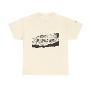 ユニセックス 内部静電気認識Tシャツ、感覚過負荷シャツ、精神的明晰さTシャツ、静かな心グラフィックTシャツ、脳の霧認識シャツ、 画像 6